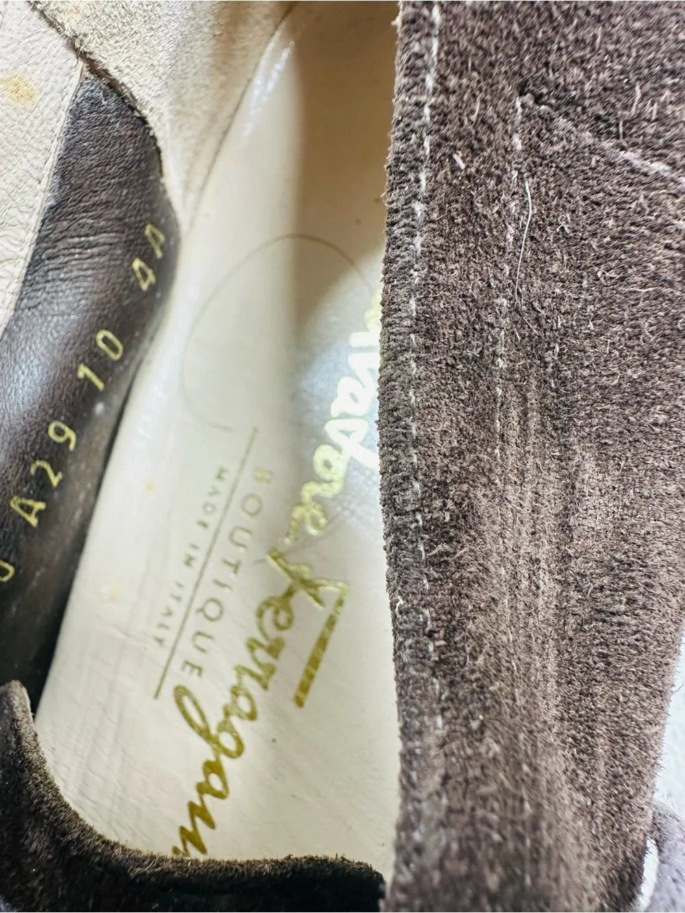Salvatore Ferragamo brown suede oxfords size 10AA